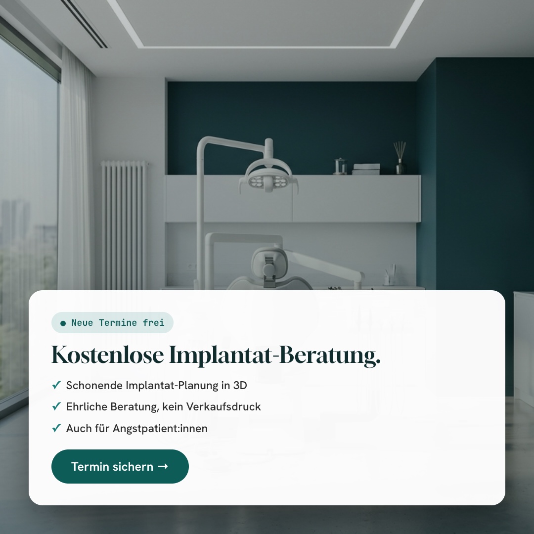 Werbeanzeige — kostenlose Implantat-Beratung